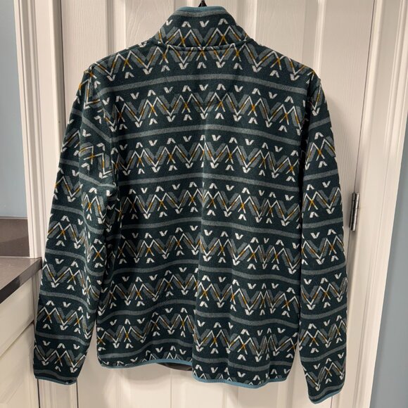 L.L. Bean Native American Motif Print Sweater Fleece Pullover Size XLT Fitted - Picture 5 of 7